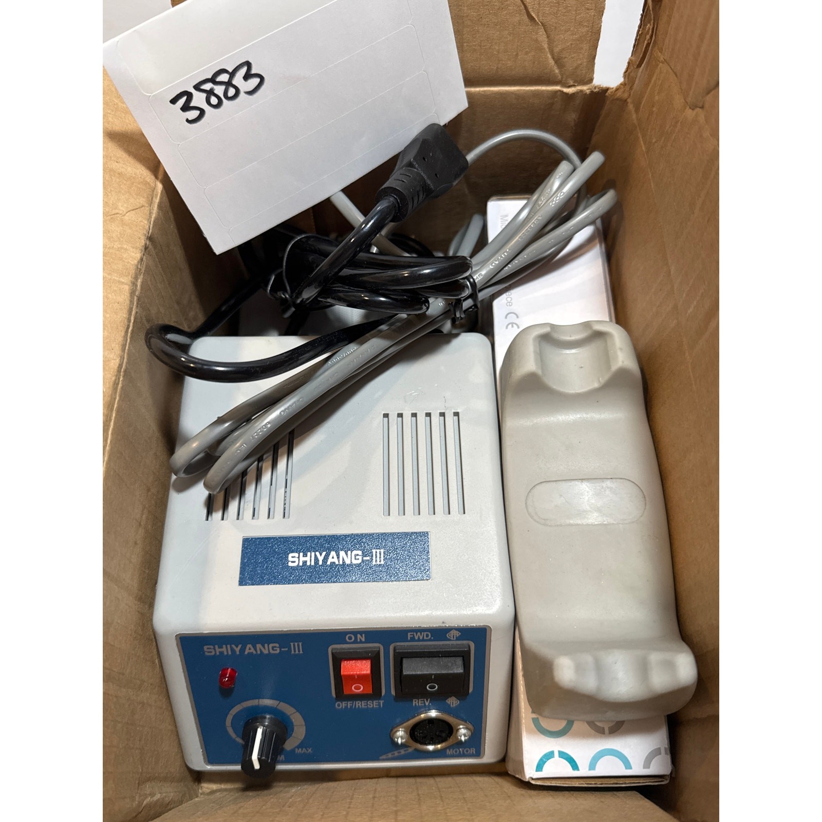 Micro Motor N3 +3.5W RPM H102S Handle: Lab/Jewelry/Ceramics/Silicone/Glasswork