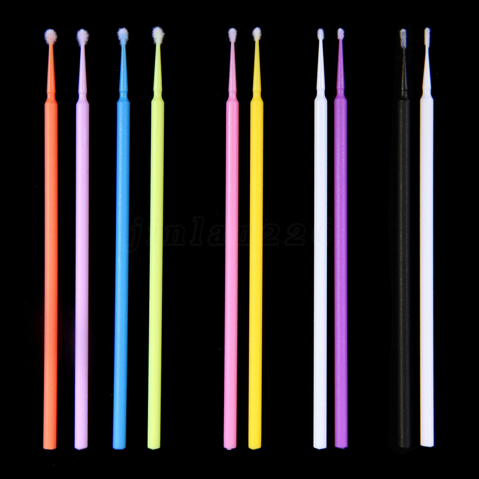 Dental Micro Applicators Tips Disposable Makeup Eyelash Brush Swab Mascara Wand