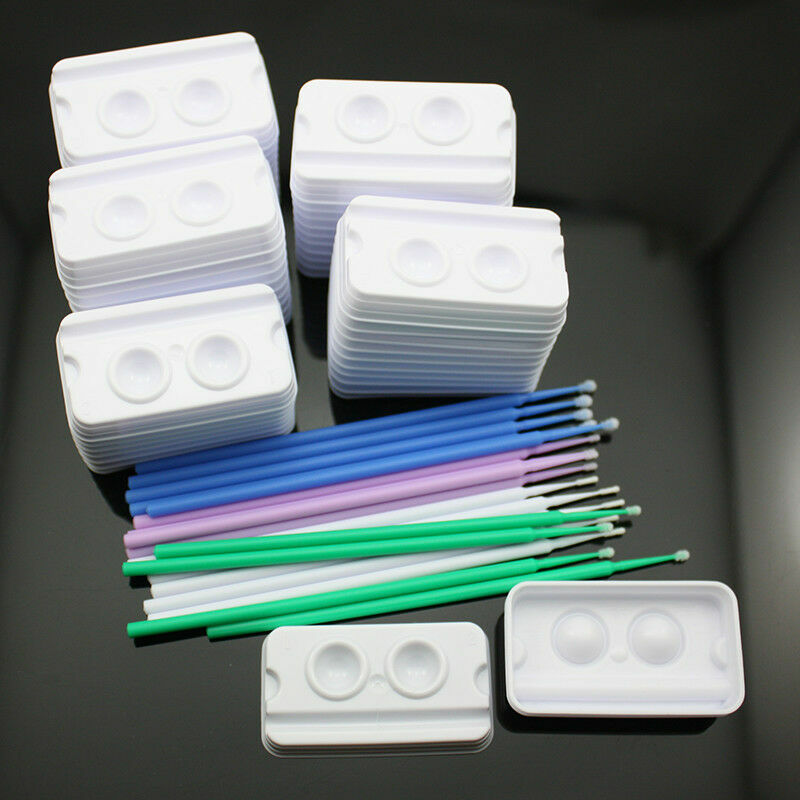 400 Pcs Dental Disposable Applicator Micro Brush Tips Bendable 1.2/1.5/2.0/2.5mm