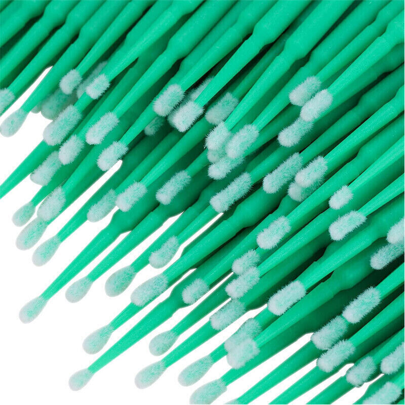 100Pcs 4Sizes Dental Microbrush Disposable Applicators Tips Micro Brush Cleaning