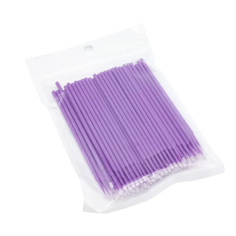 Dental Disposable Micro Brush Tips Bendable Long Type& Tapered Applicators 100pc