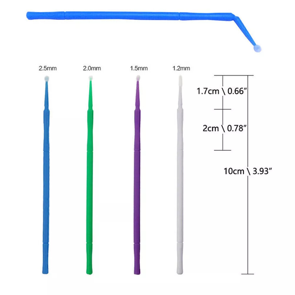 Dental Disposable Tooth Bendable Brush Applicator Materials 1.2/1.5/2.0/2.5mm