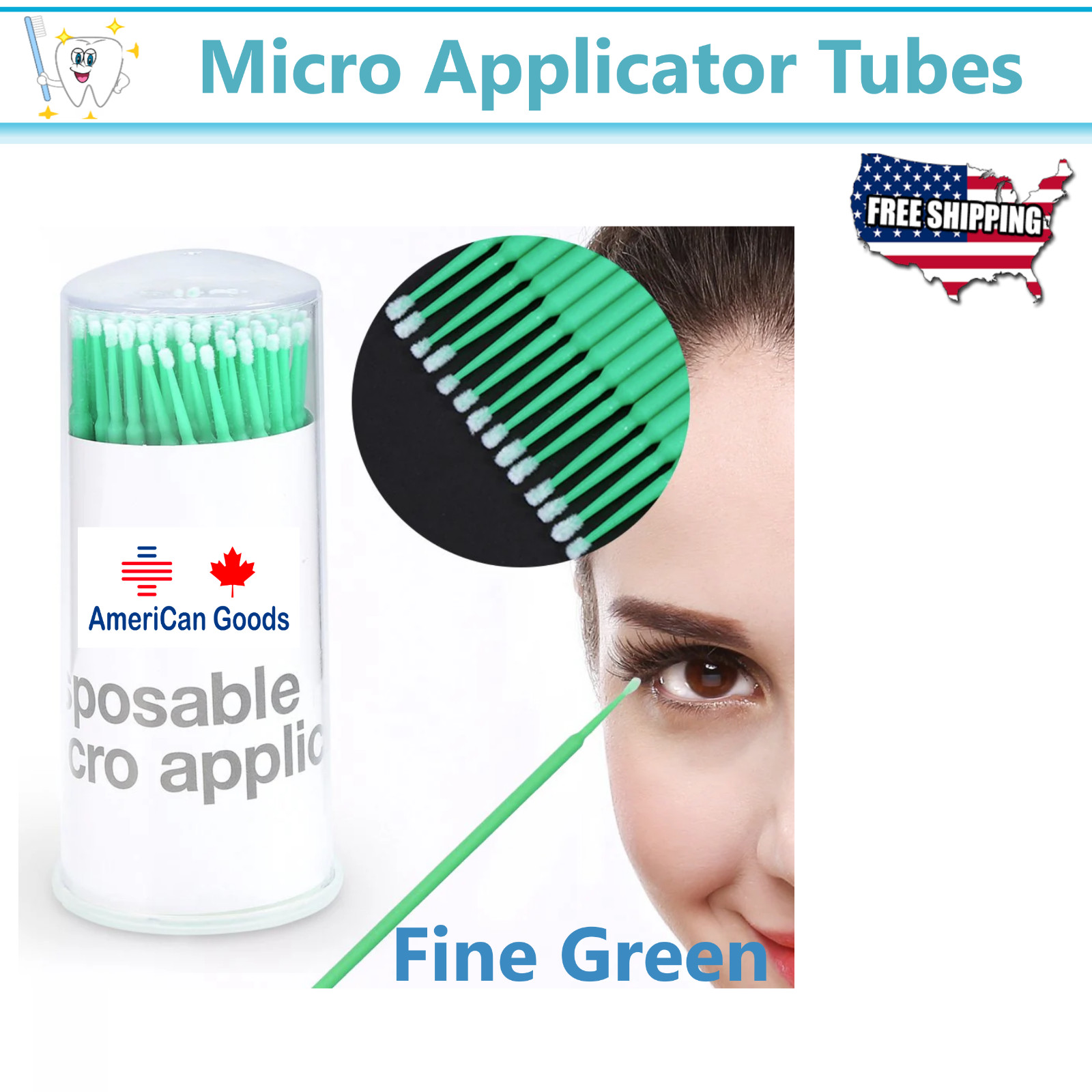 400pcs micro applicator tips micro brush Regular/Fine/Ultra dental Beauty