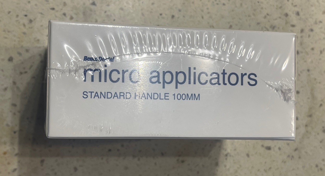 200 Dental Micro Brush Microbrush Bendable Applicator Tips Regular Blue Standard