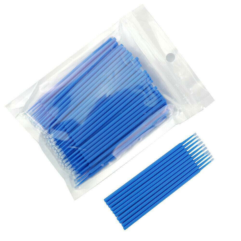 100Pcs 4Sizes Dental Microbrush Disposable Applicators Tips Micro Brush Cleaning