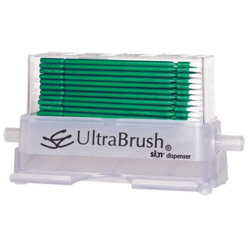 Microbrush U2D Ultrabrush 2.0 Regular Green 100/Pk w/ Dispenser