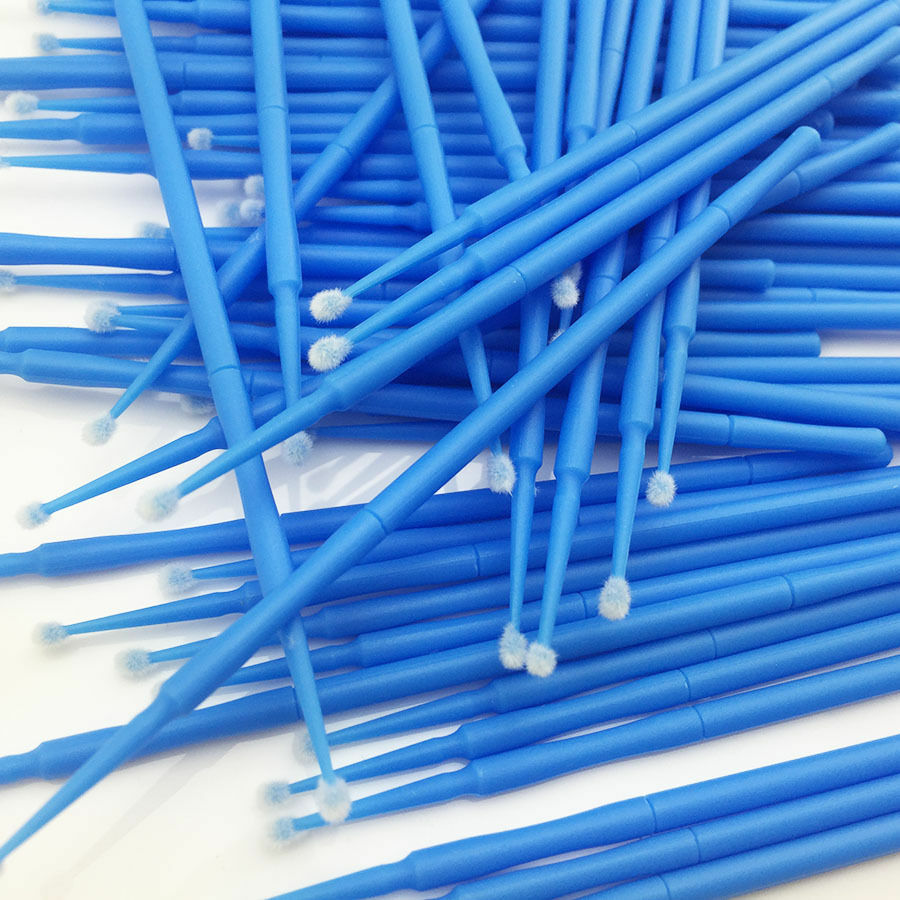 400 Pcs Blue Dental Disposable Materials Micro Tooth Applicators Brushes 2.5mm