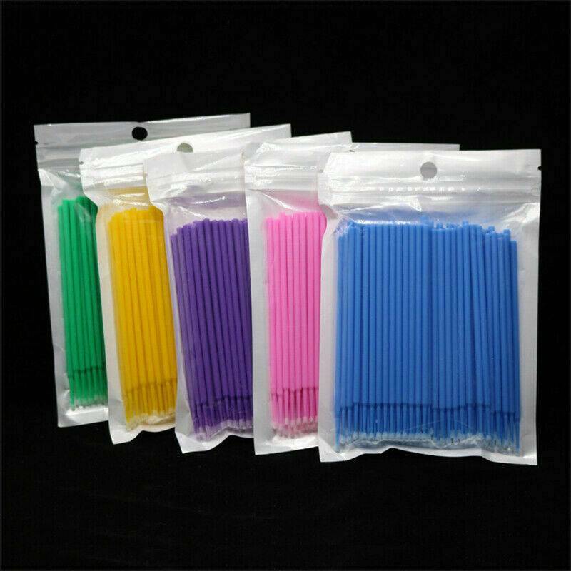 100pcs/pack Dental Microbrush Micro Brush Applicator Tip Regular/Fine/Ultrafine