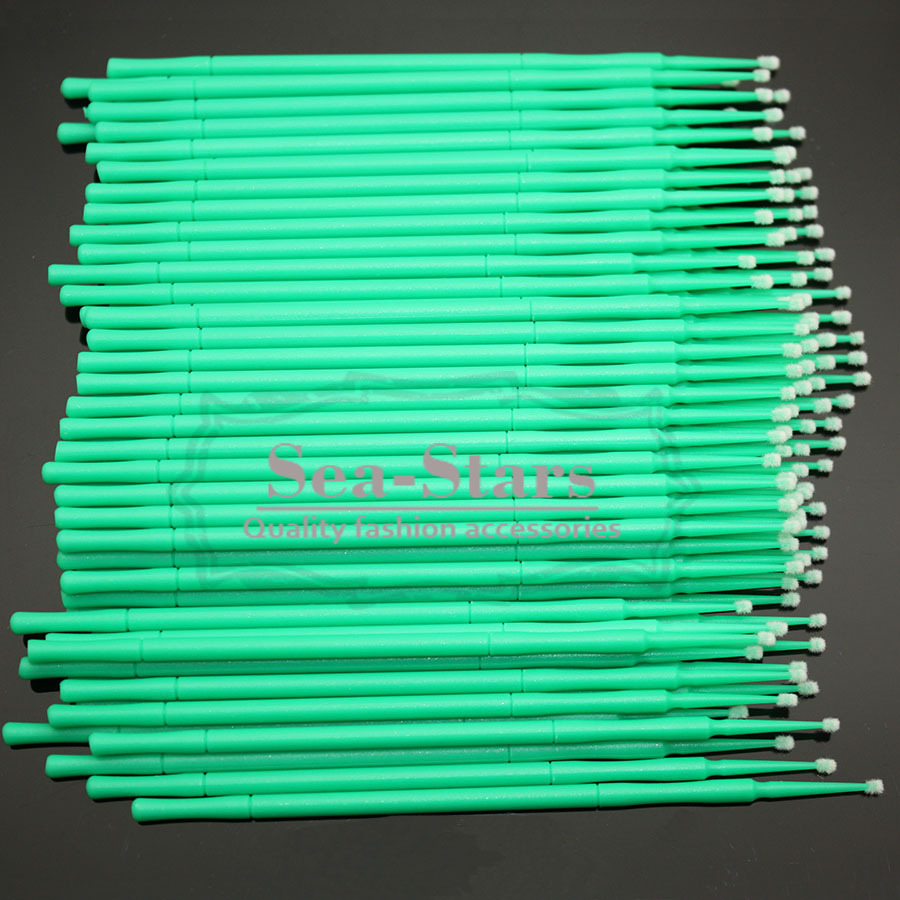 2.0 mm 1000 PCS Green Color New Brand Dental Disposable Micro Applicator Brush