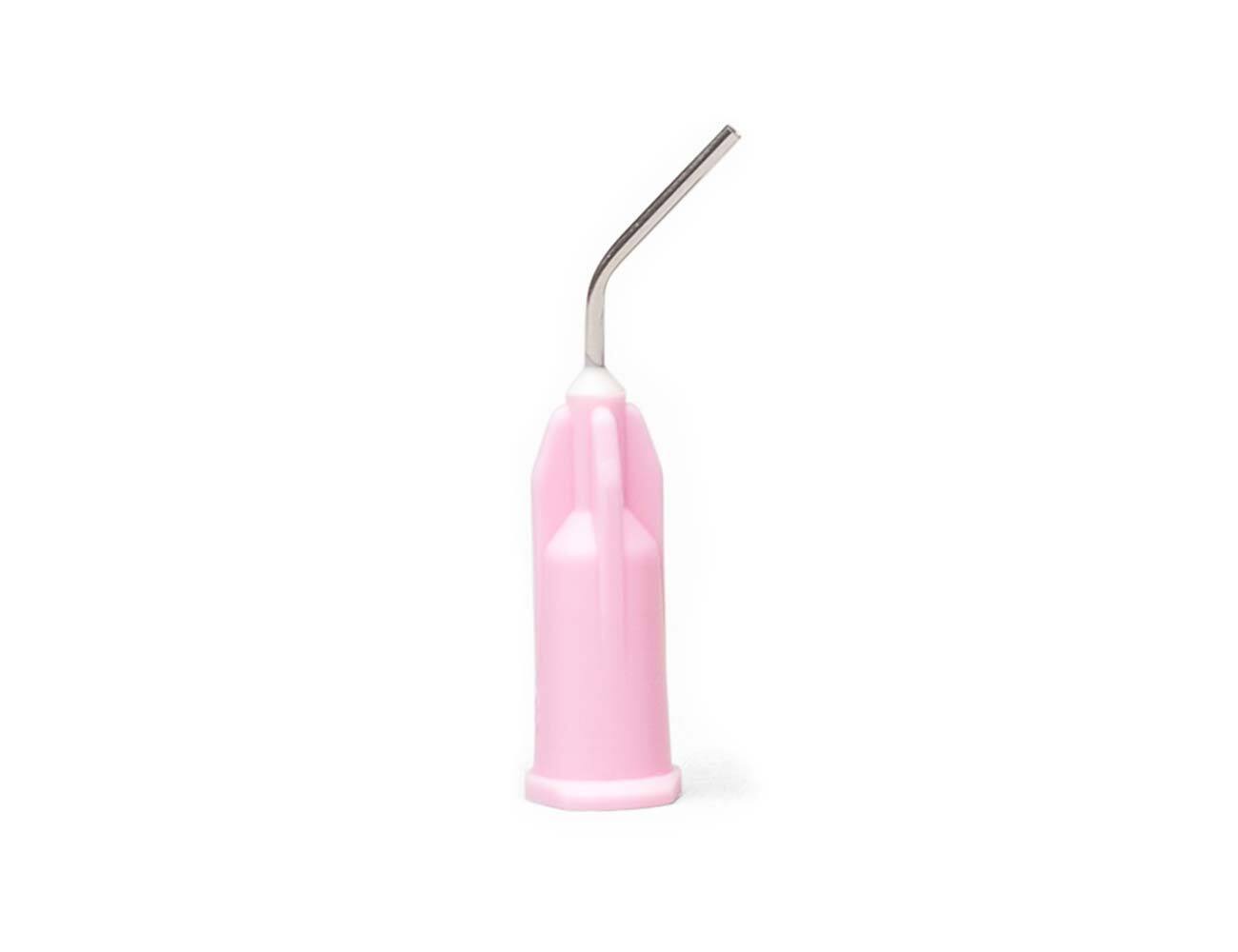 Pulpdent 20L100 Prebent Applicator Dental Dispenser Tips 20 Gauge 0.5″ Pink 100P