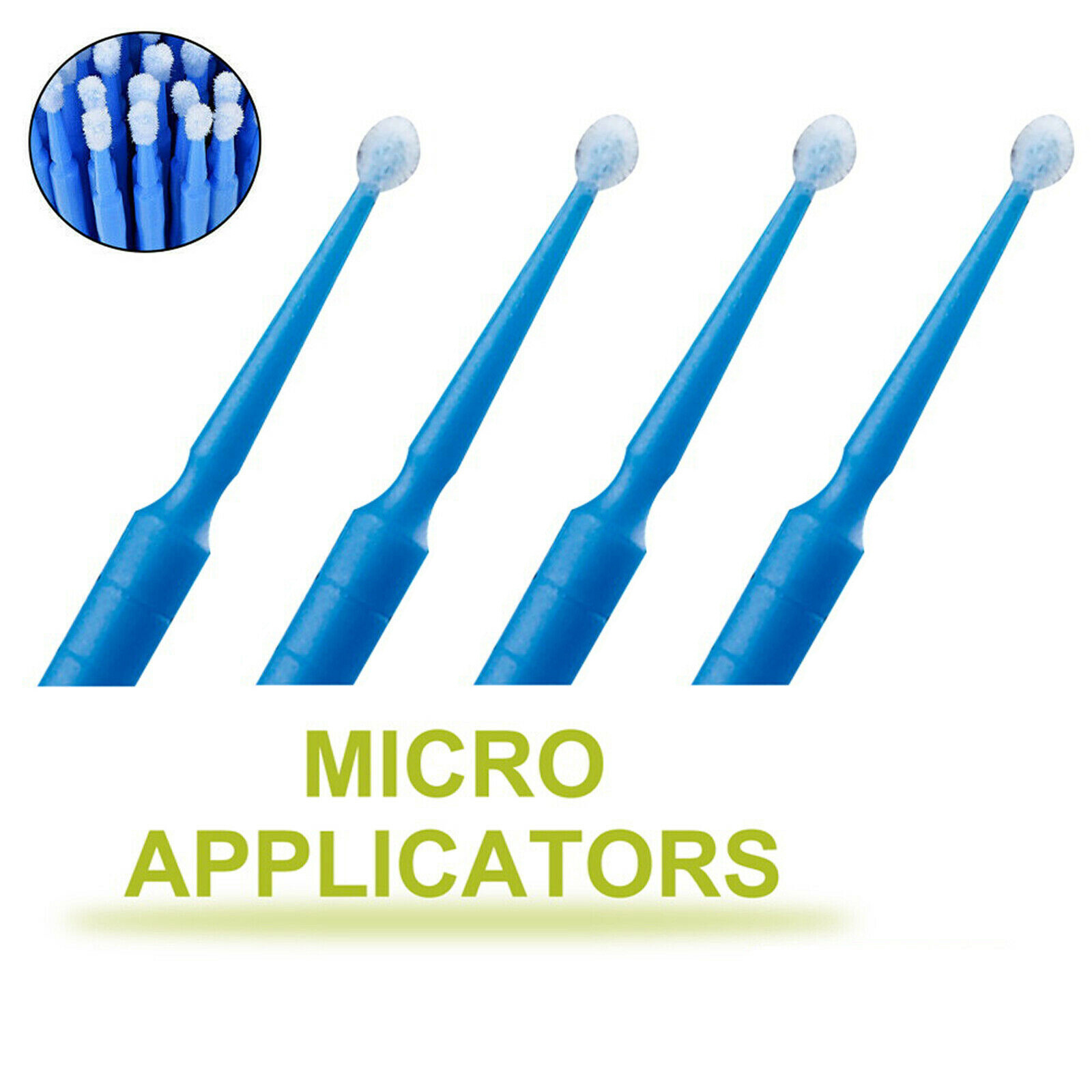 100 Pcs Dental Micro Brush Disposable Materials Tooth Applicators Large 2.5mm