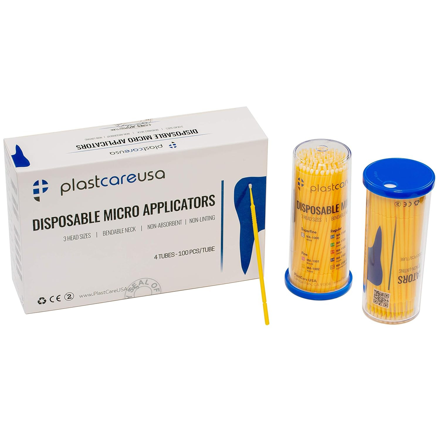 400 Regular Micro Applicator Brushes – Disposable Dental Microbrushes with Benda