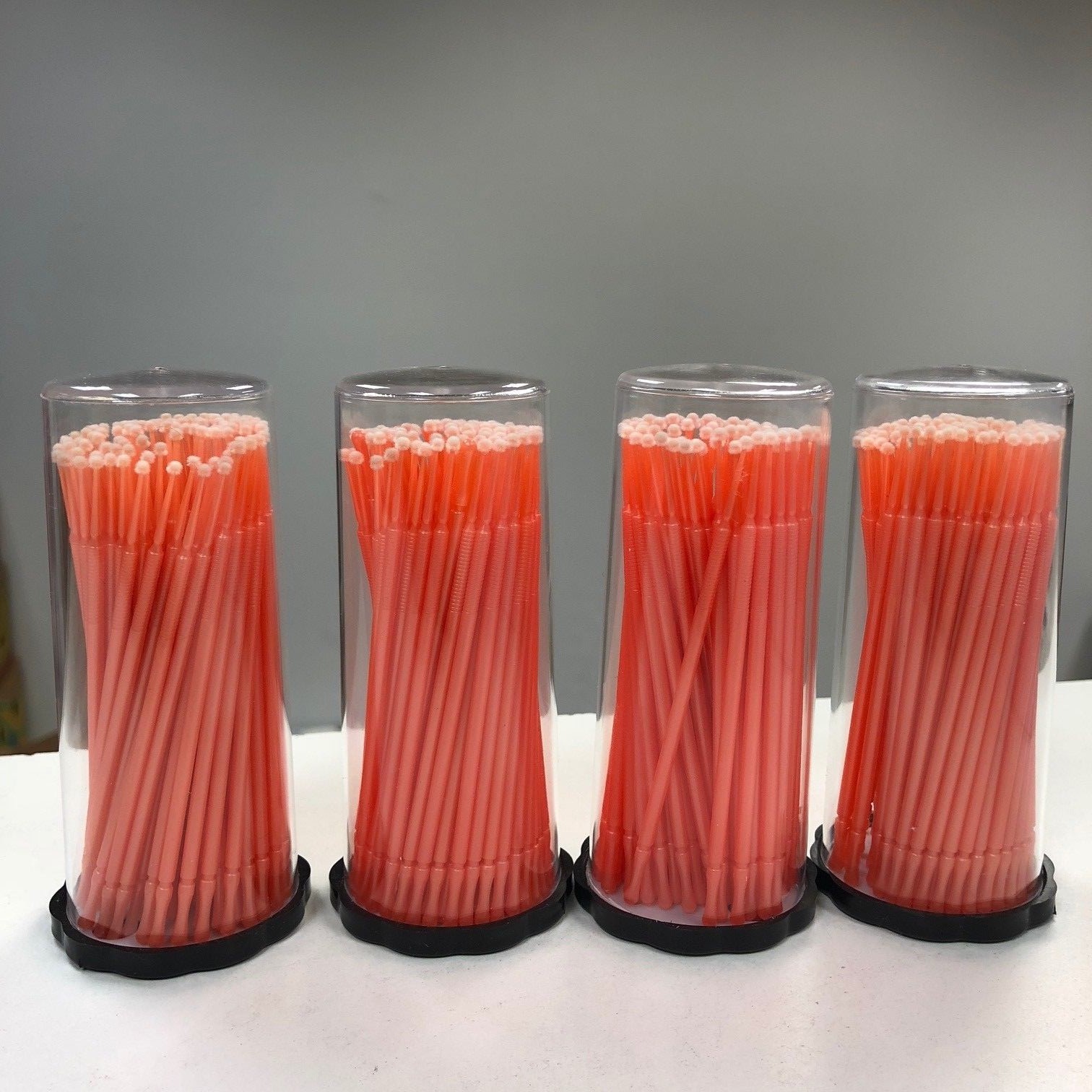 400 (4 Kegs) Dental Micro Applicator Brushes (Regular Tips) (Orange) Disposable