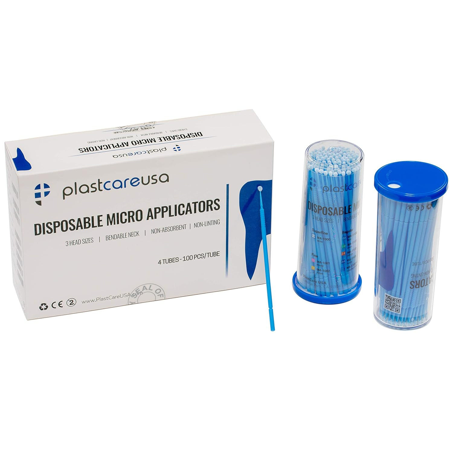 400 Regular Micro Applicator Brushes – Disposable Dental Microbrushes with Benda