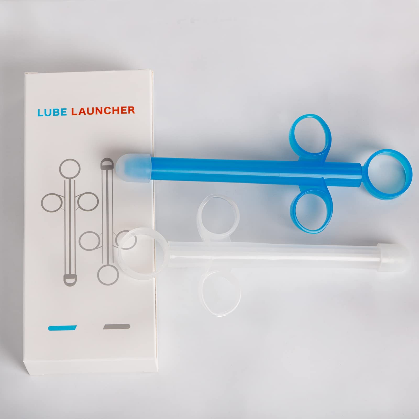 Lube Applicator Injectors with 10ml Precise 1 Count (Pack of 2), Blue+white
