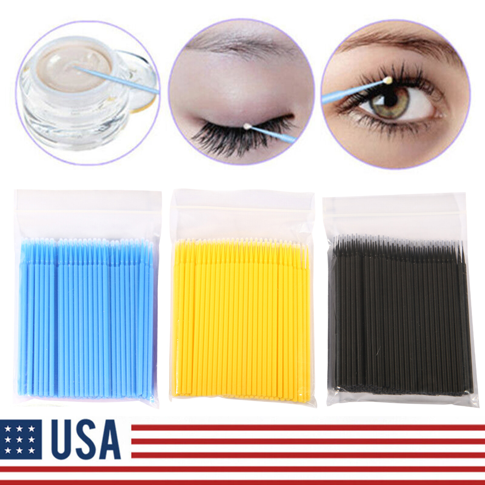 Dental Disposable Brush APPLICATOR 1.2/1.5/2.0/2.5 Cylinder/Fine/Regular XL