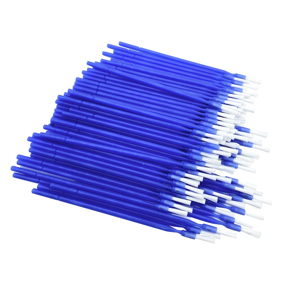 100Pcs/Bottle Dental Long Disposable Micro Brush Applicators Brushes