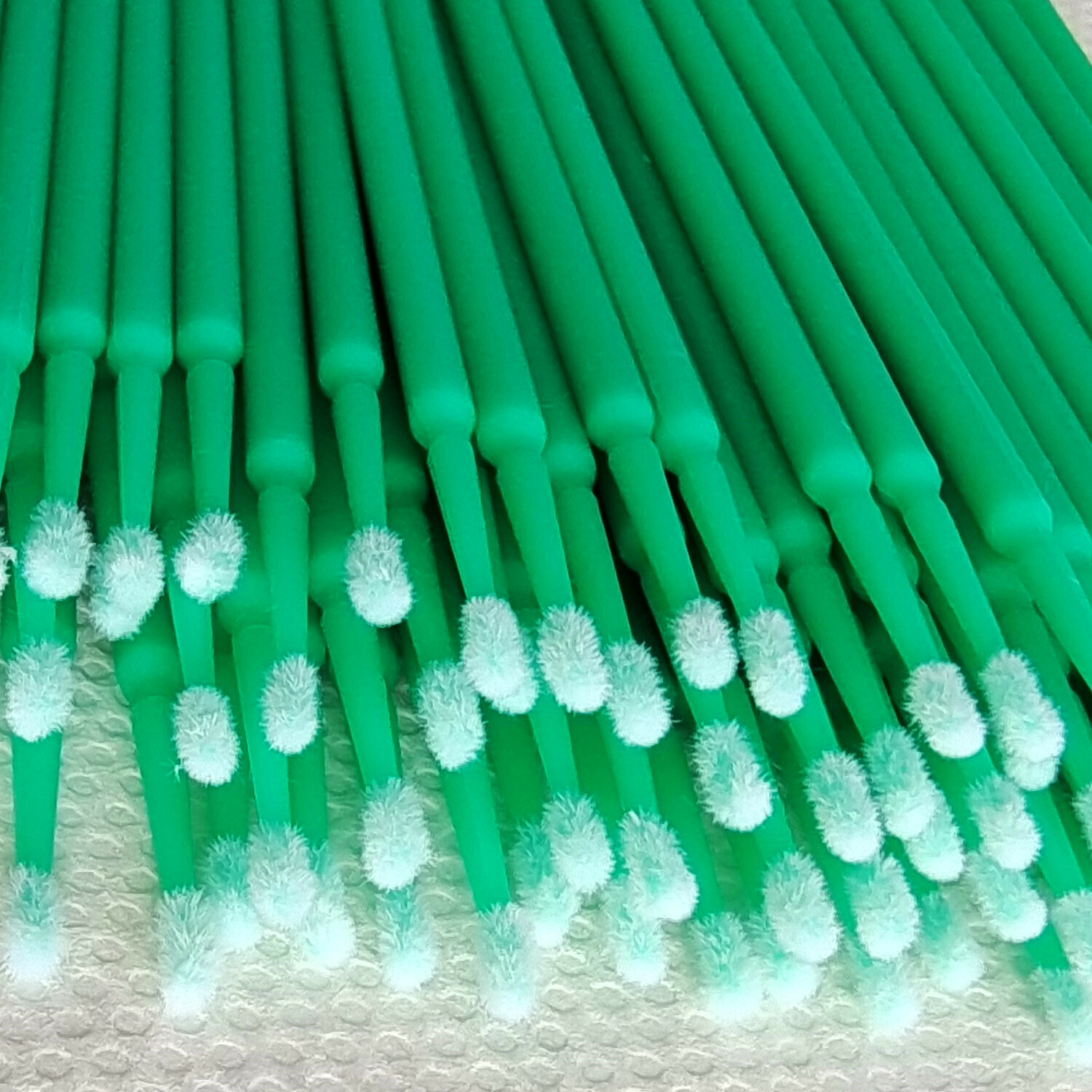 Dental Disposable Micro Applicator Brush Bendable Makeup Eyelash Brushes Green