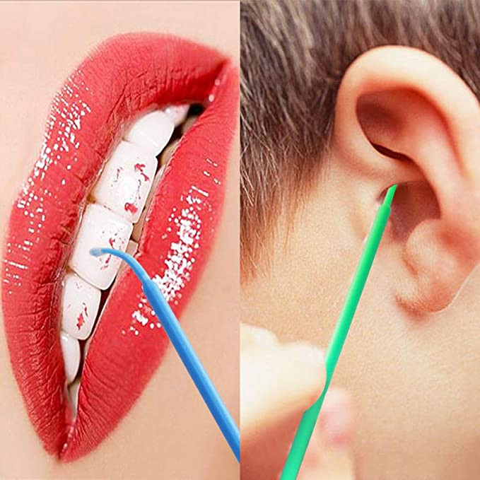 100/Pack Dental Applicator Stick Disposable Applicators Brush for Makeup & Clean