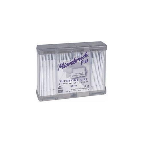 Microbrush PSF400 Plus Dispenser Series Micro Applicators Super Fine White 400Pk