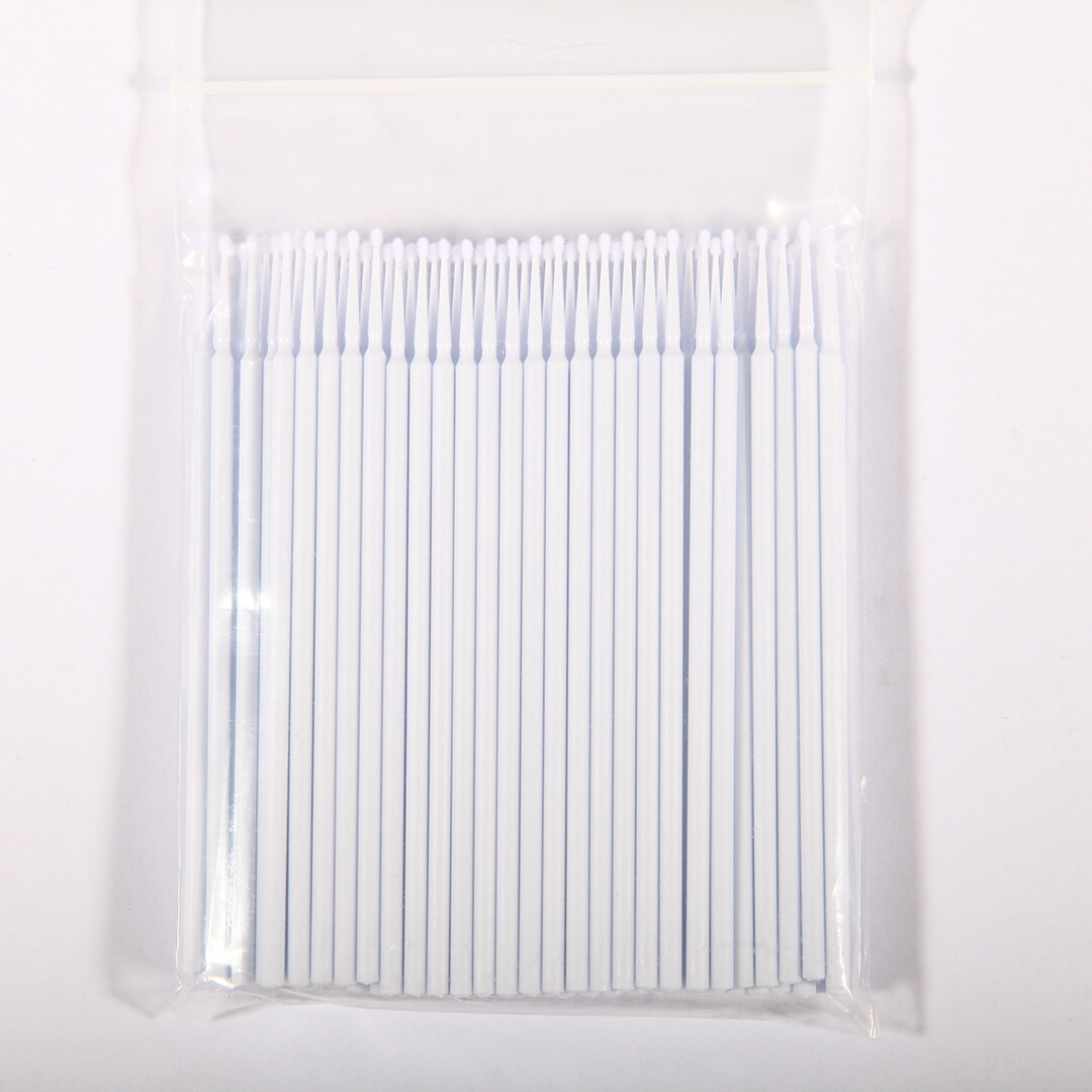 USA Micro Brushes Applicators Microbrush Dental Eye Fine 1.5mm White 100pcs/pack