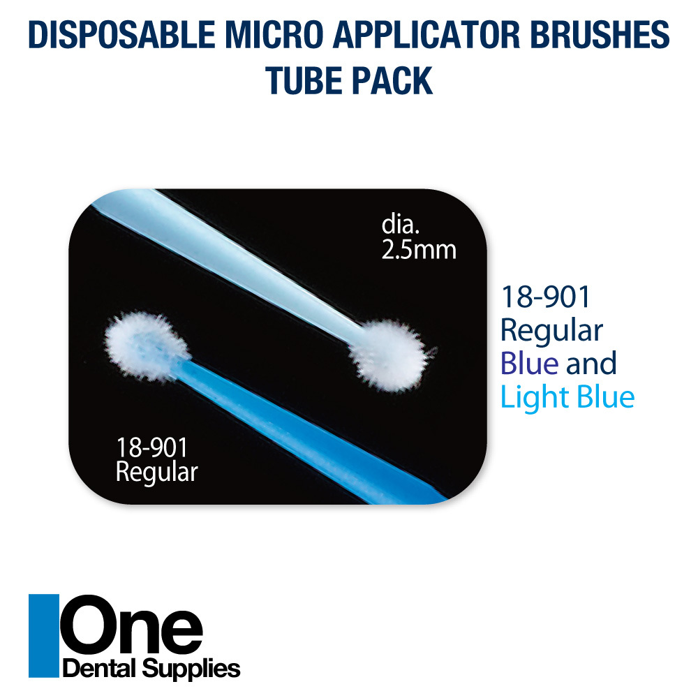 Dental Disposable Micro Applicator Regular Brushes Tube Pack 2000 pcs