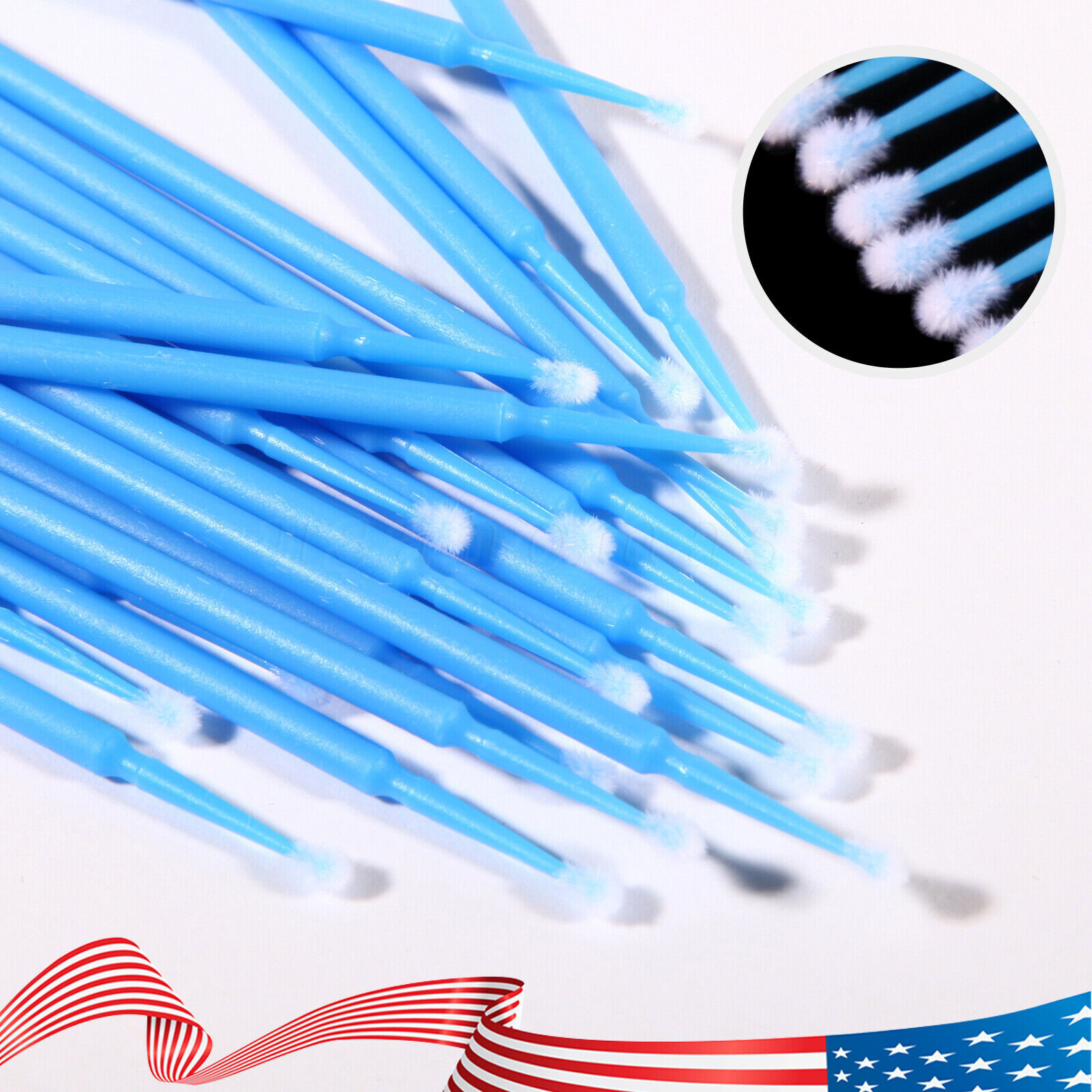 100-1000pcs Dental Micro Brush Disposable Eyelash Tooth Applicators