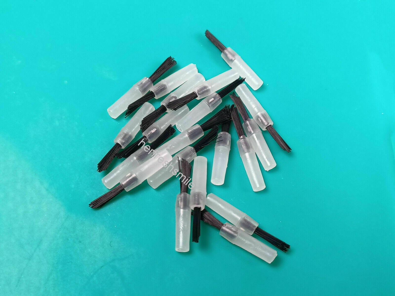 Dental Disposable Composite Brush Tips Applicator + Free Handle New Shape 3Color