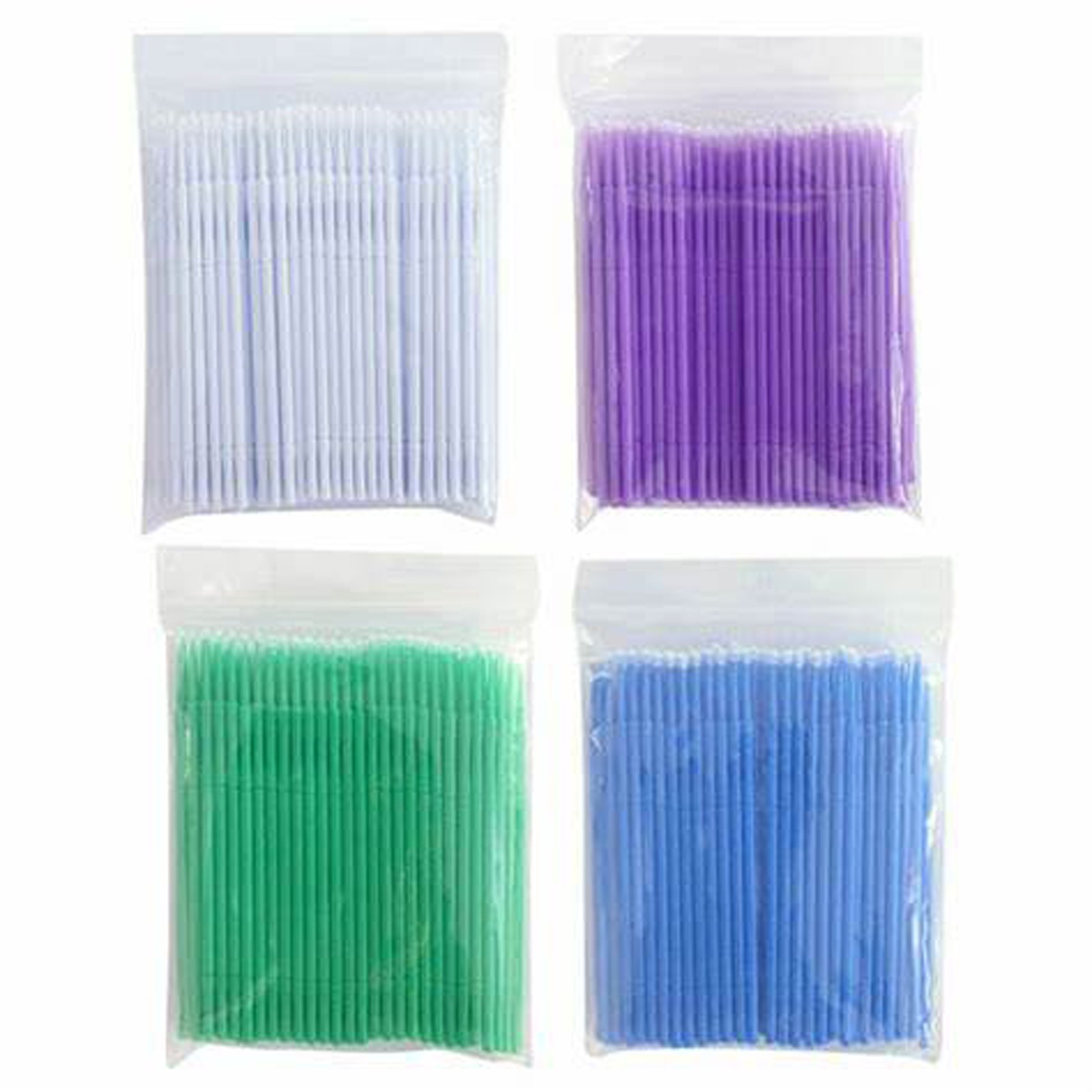 100×Dental Microbrush Disposable Bendable Applicators Tips Micro Brush Cleaning