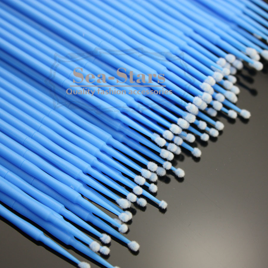 NEW BAND 400 Pcs Dental Micro Applicator Brush Disposable Bendable Regular Blue