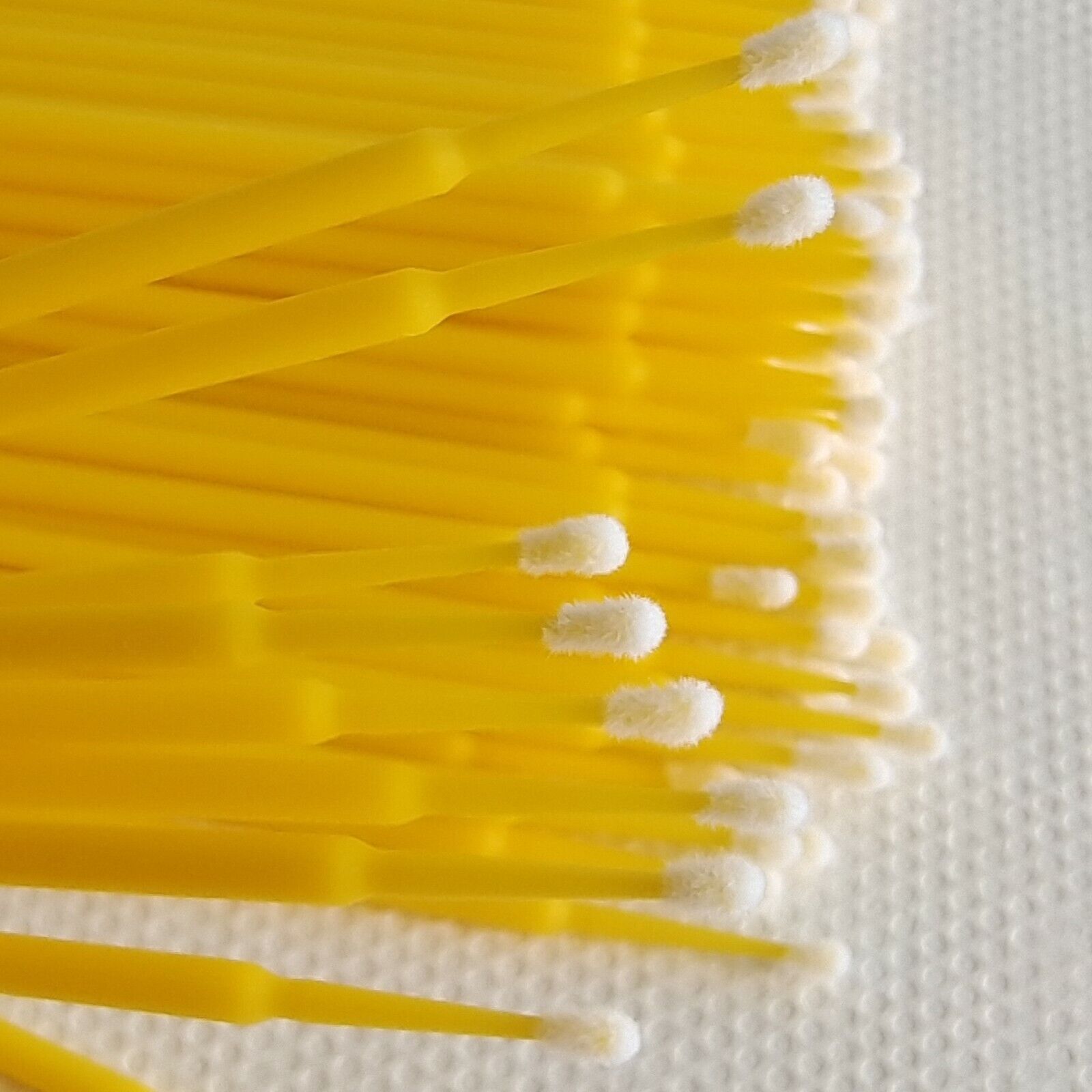 Yellow Microbrush Micro Brush Applicator Tips 2.0mm Dental