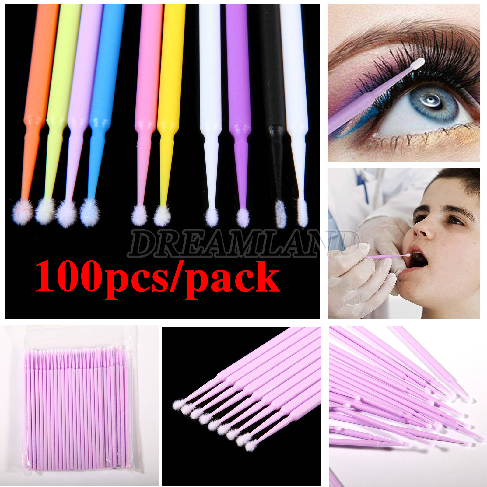 Micro Brushes Applicators Microbrush Dental (Regular, Fine, Super Fine) Eye SK