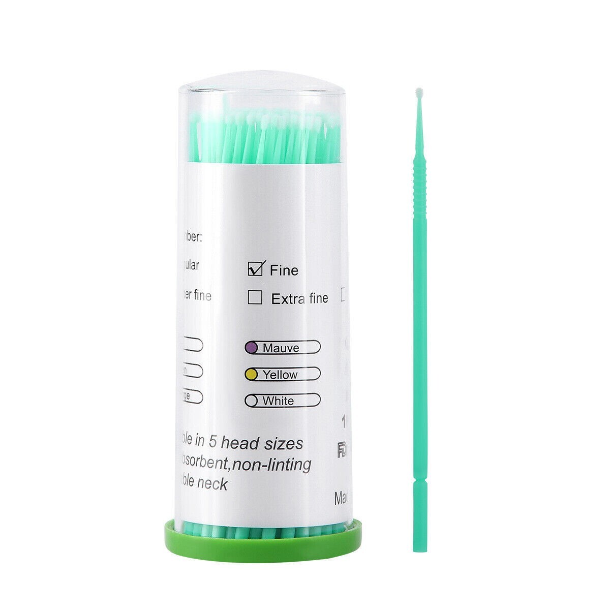 Dental Microbrush Disposable Bendable Micro Applicator Soft Tips Cleaning Brush
