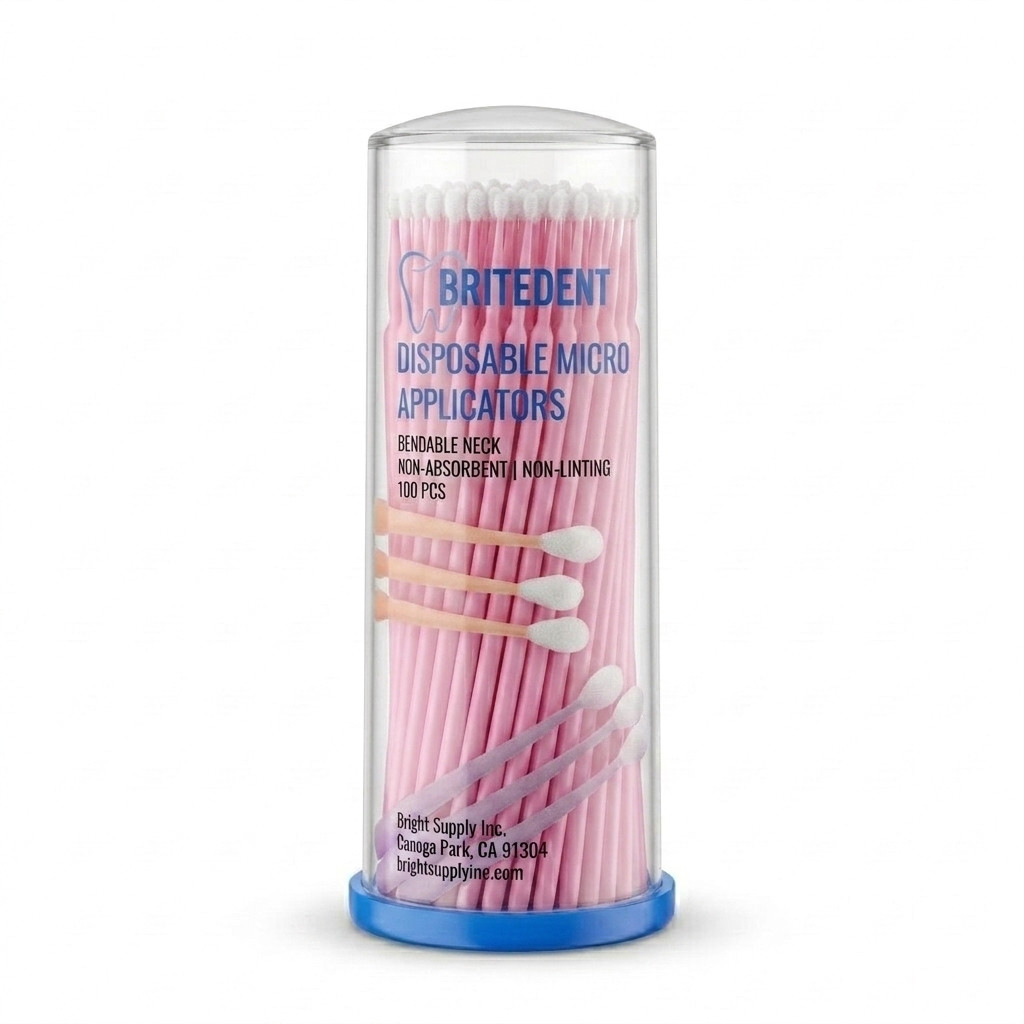 400 Dental Micro Applicators Brushes Disposable Bendable Fine Regular Superfine