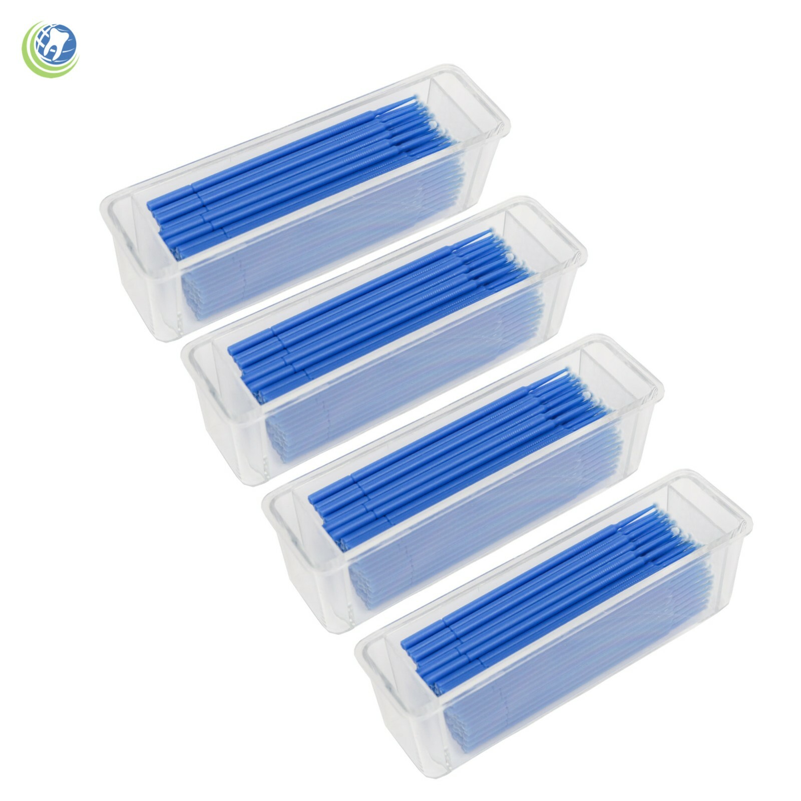 Dental Disposable Micro Brush Tip Applicators With Dispenser 400 Applicators Kit