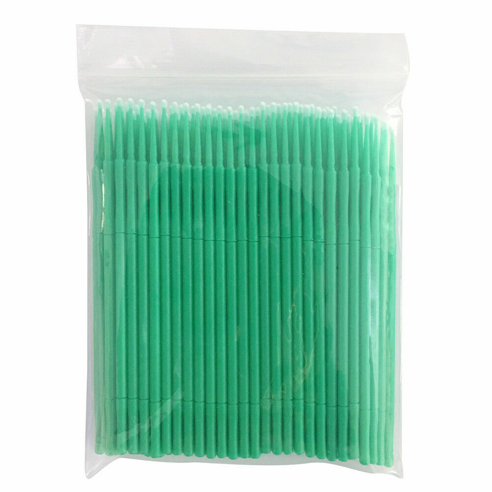 100 Pcs Dental Disposable Bendable 1.0mm Micro Applicator Brush Material Purple