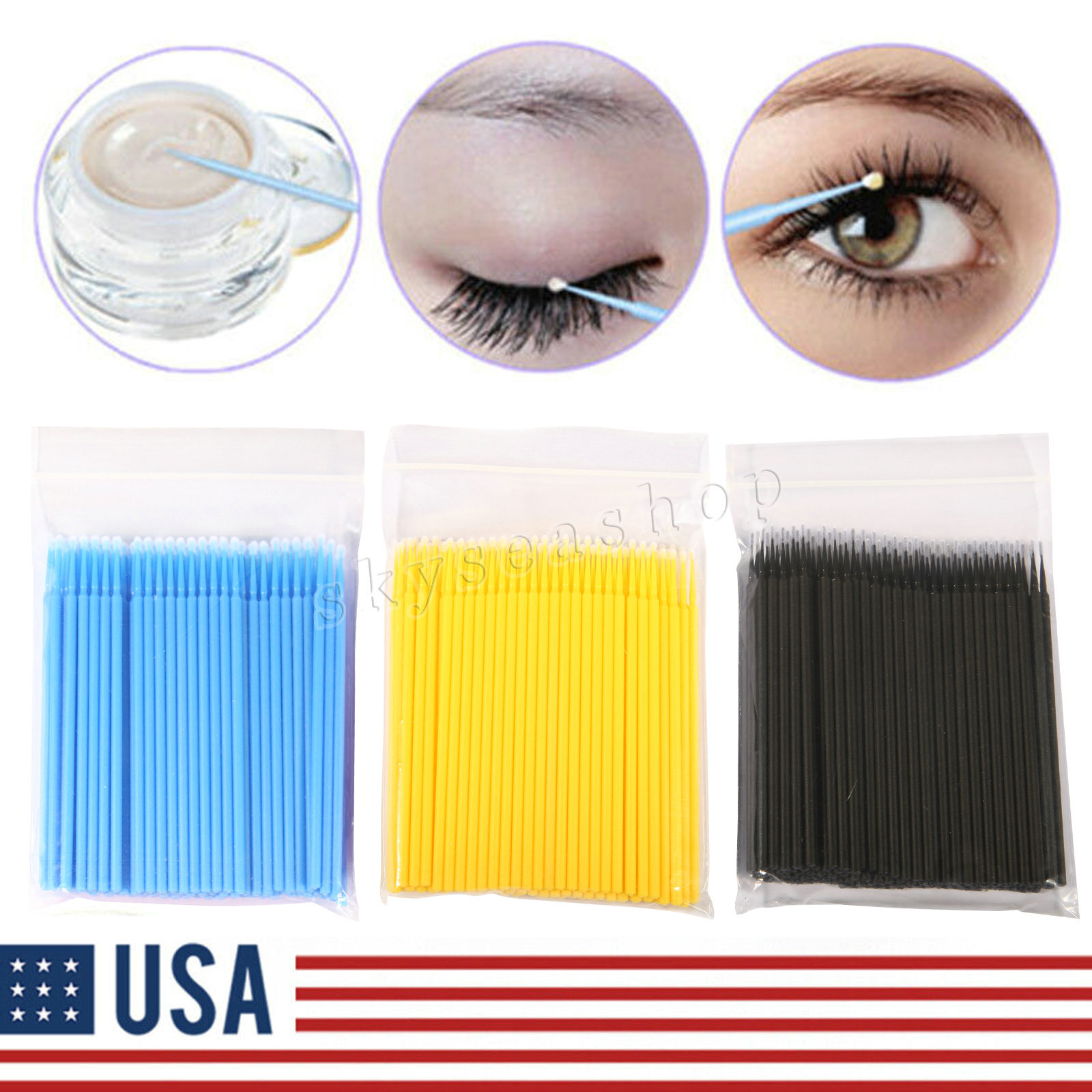 Pack Micro Brushes Applicators Microbrush Dental (Regular, Fine, Super Fine)