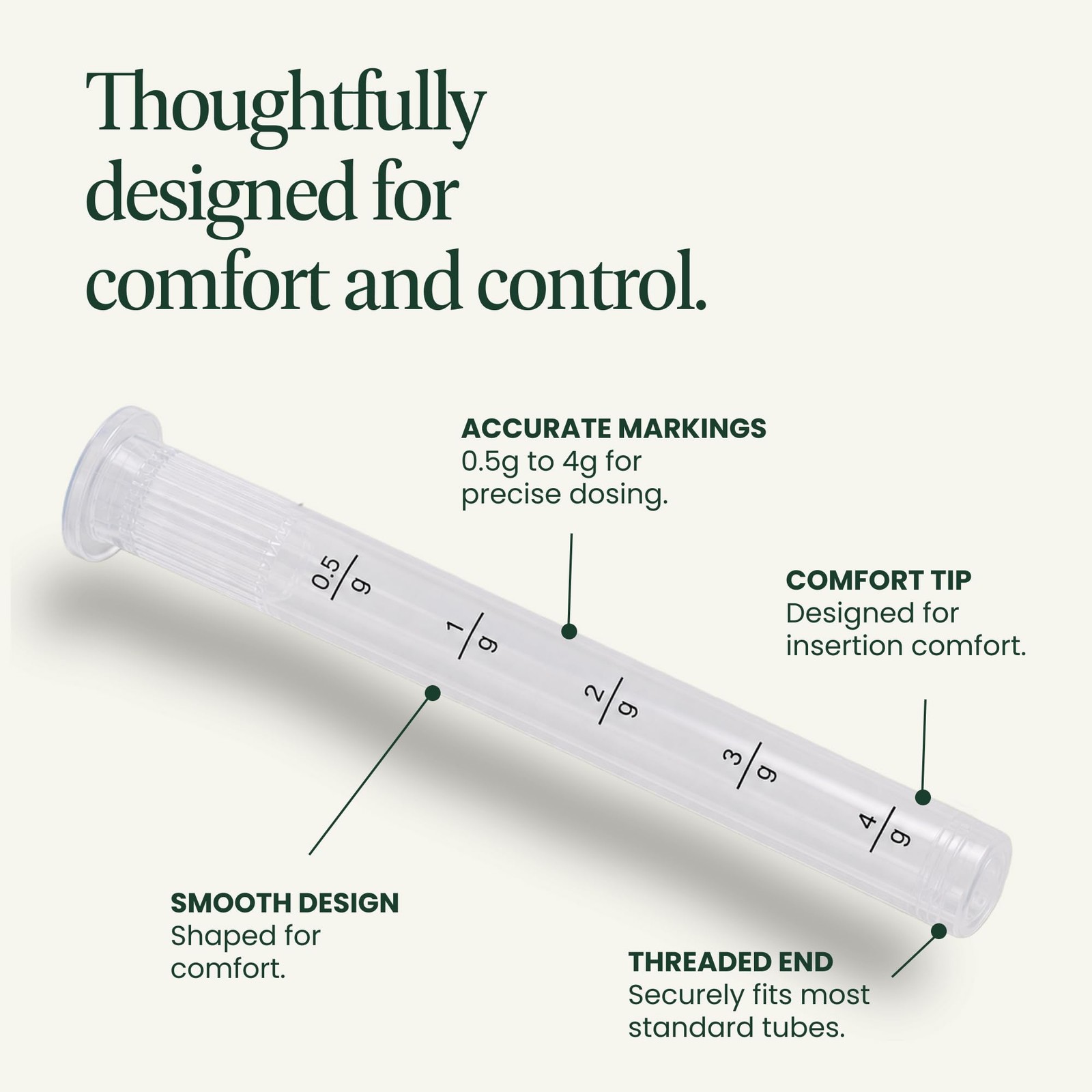 NewLife Naturals Disposable Vaginal Applicators 60 Count (Pack of 1), White