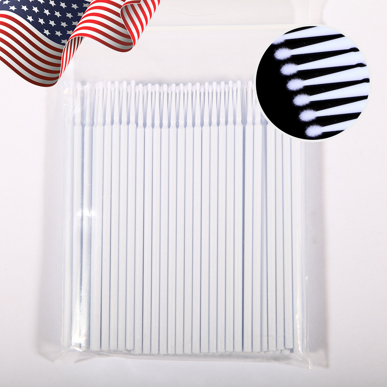 100Pcs Dental Microbrush Disposable Applicators Tips Micro Brush Cleaning 4Size
