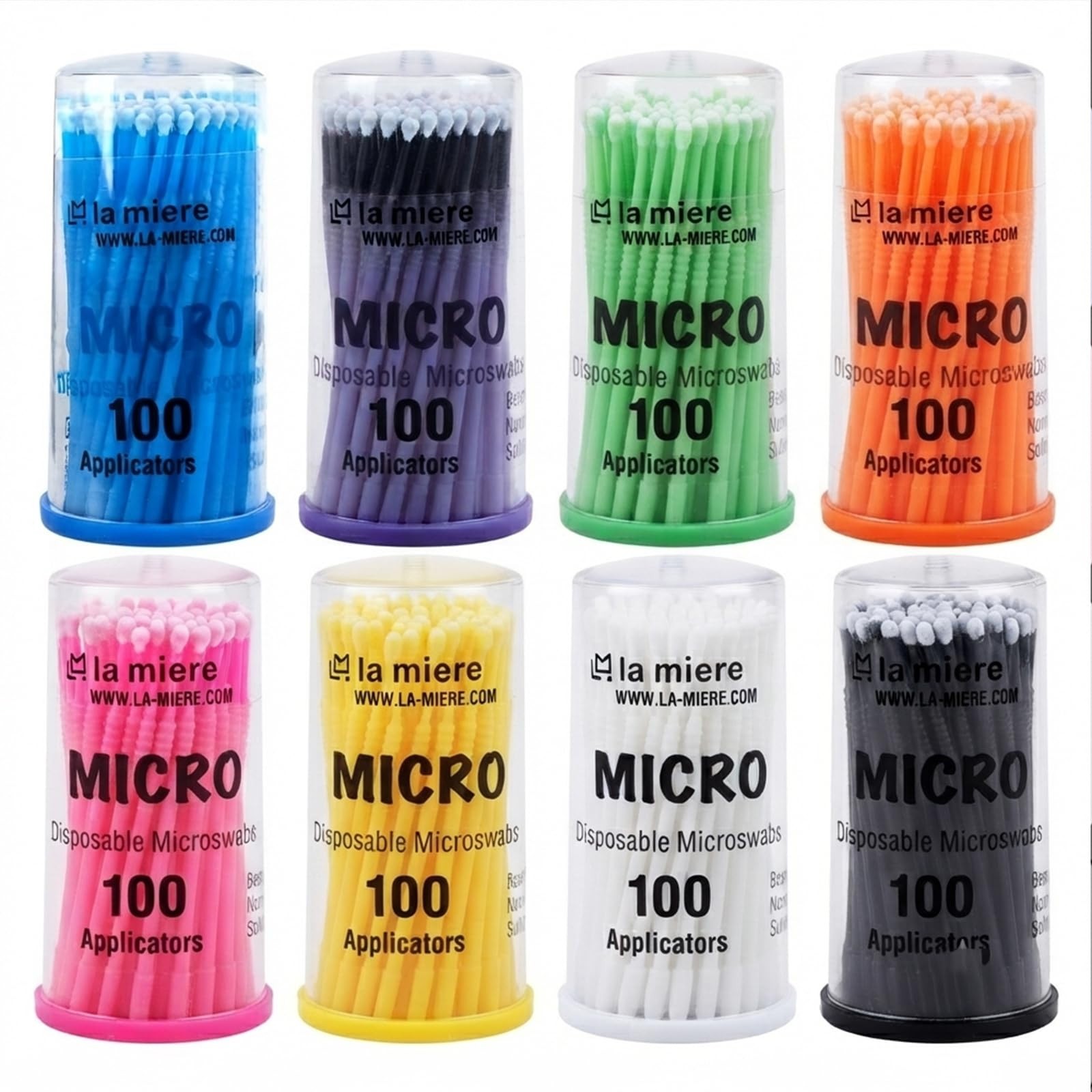 Caja de 400 aplicadores microcepillos dentales flexibles