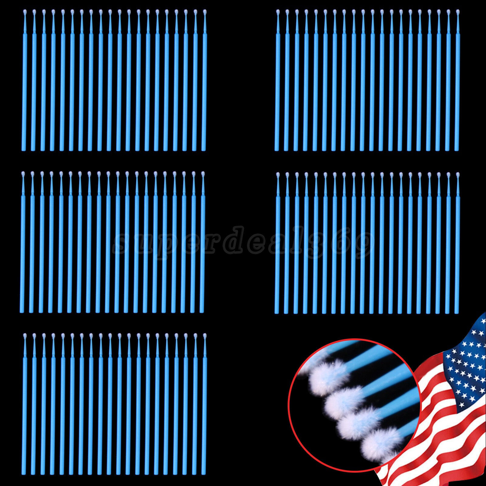 Dental Micro Brush Disposable Materials Tooth Applicators Regular Blue 2.5mm su