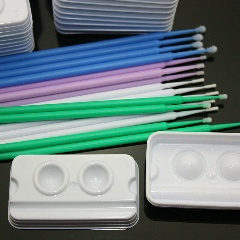 1000 Pcs Dental Disposable Bendable Micro Applicator Brush Materials 1.0mm