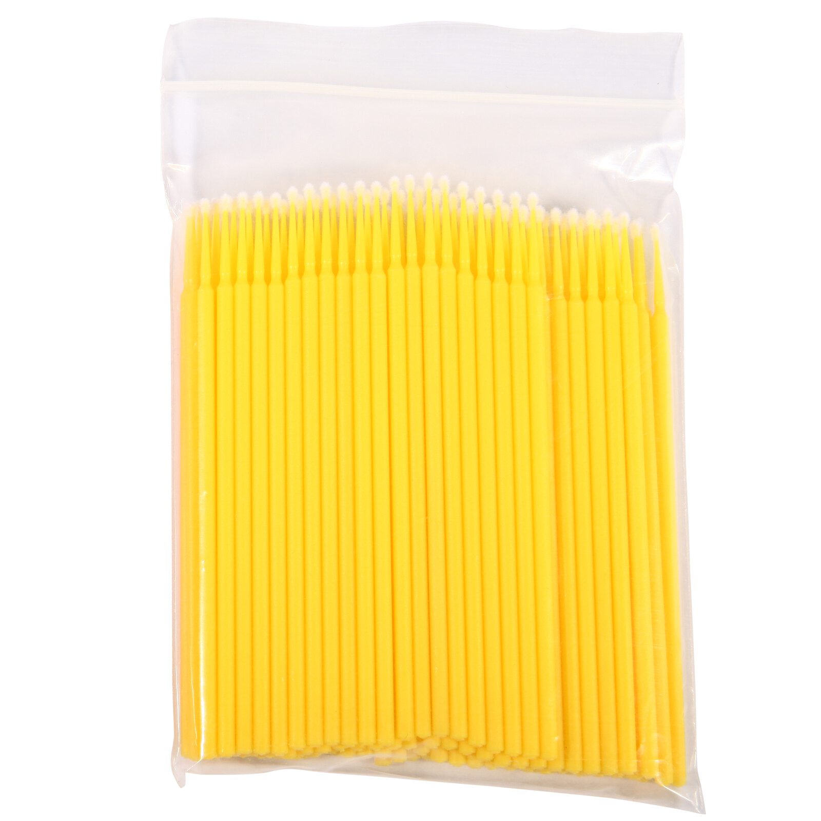 100 Micro Brushes Applicators Microbrush Dental Regular Yellow 2.0 mm