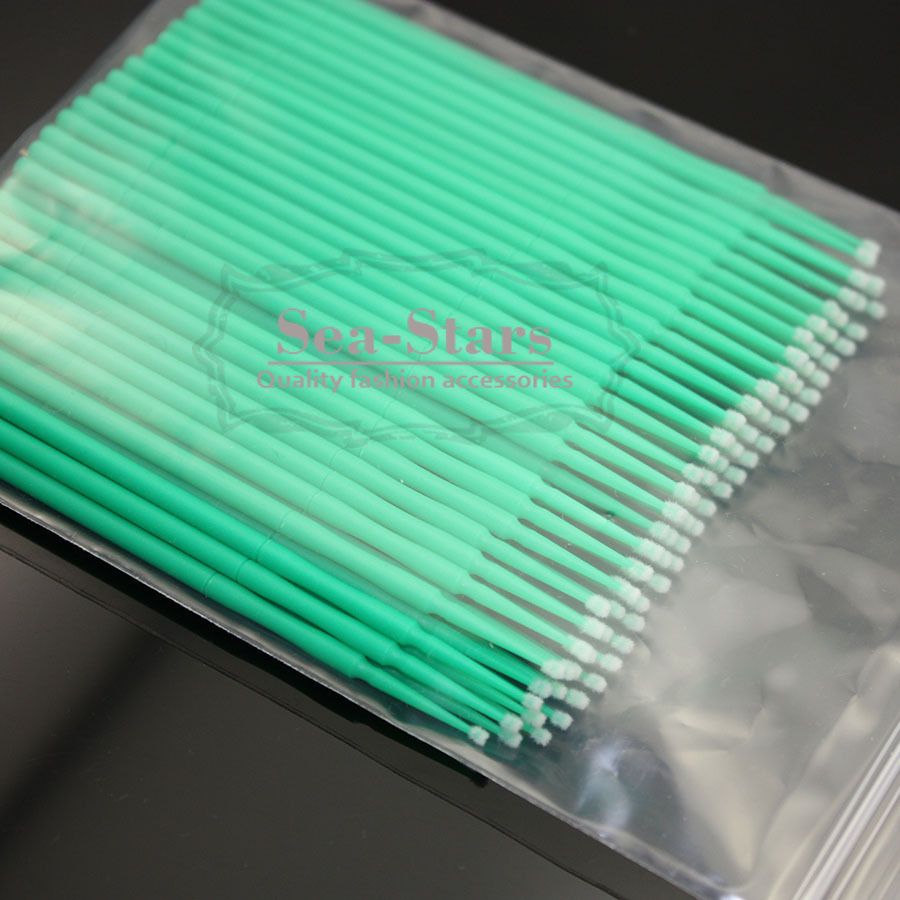 2.0 mm 1000 PCS Green Color New Brand Dental Disposable Micro Applicator Brush