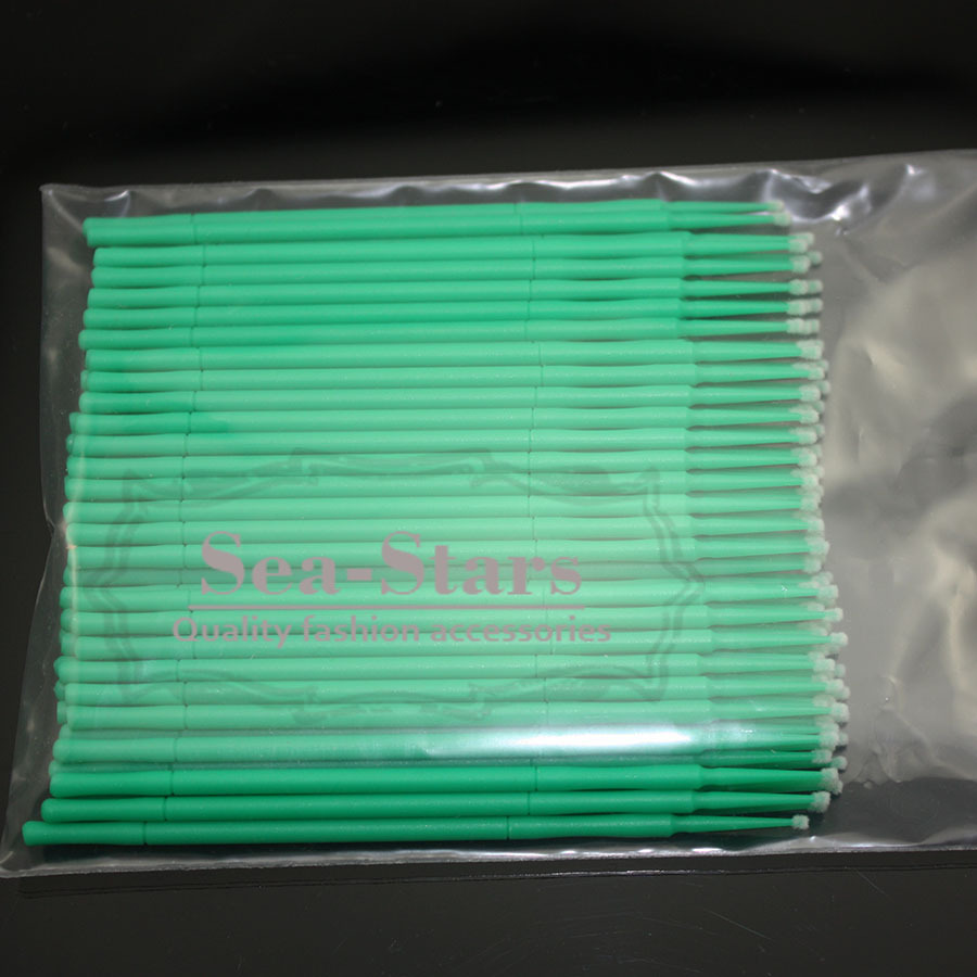2.0 mm 1000 PCS Green Color New Brand Dental Disposable Micro Applicator Brush
