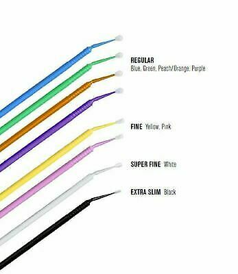 4x100pcs Dental Microbrush Applicators Tips Regular Fine Super Fine UniPack