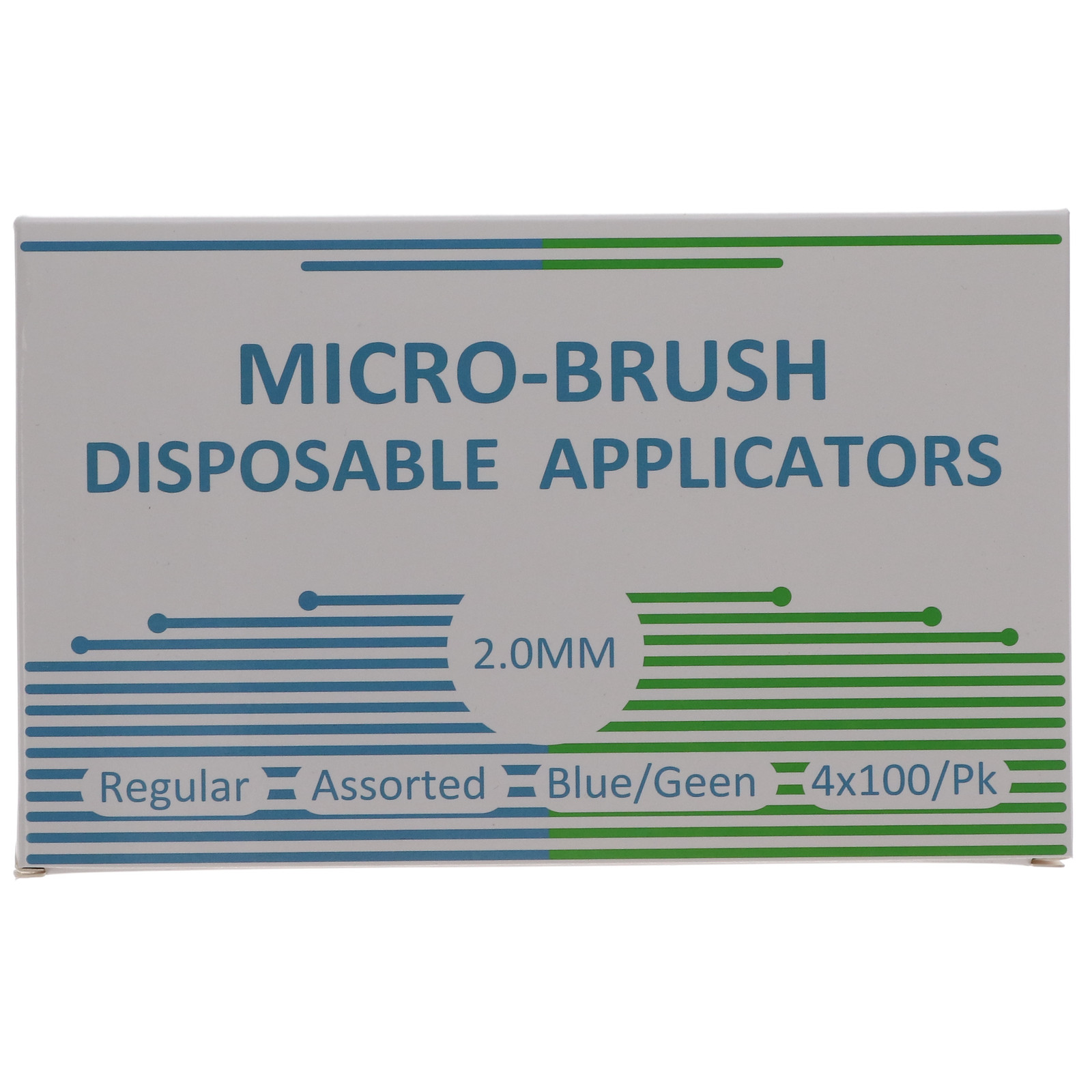 House Brand Dentistry 101315 MicroBrush Applicators Regular Assorted 400/Pk