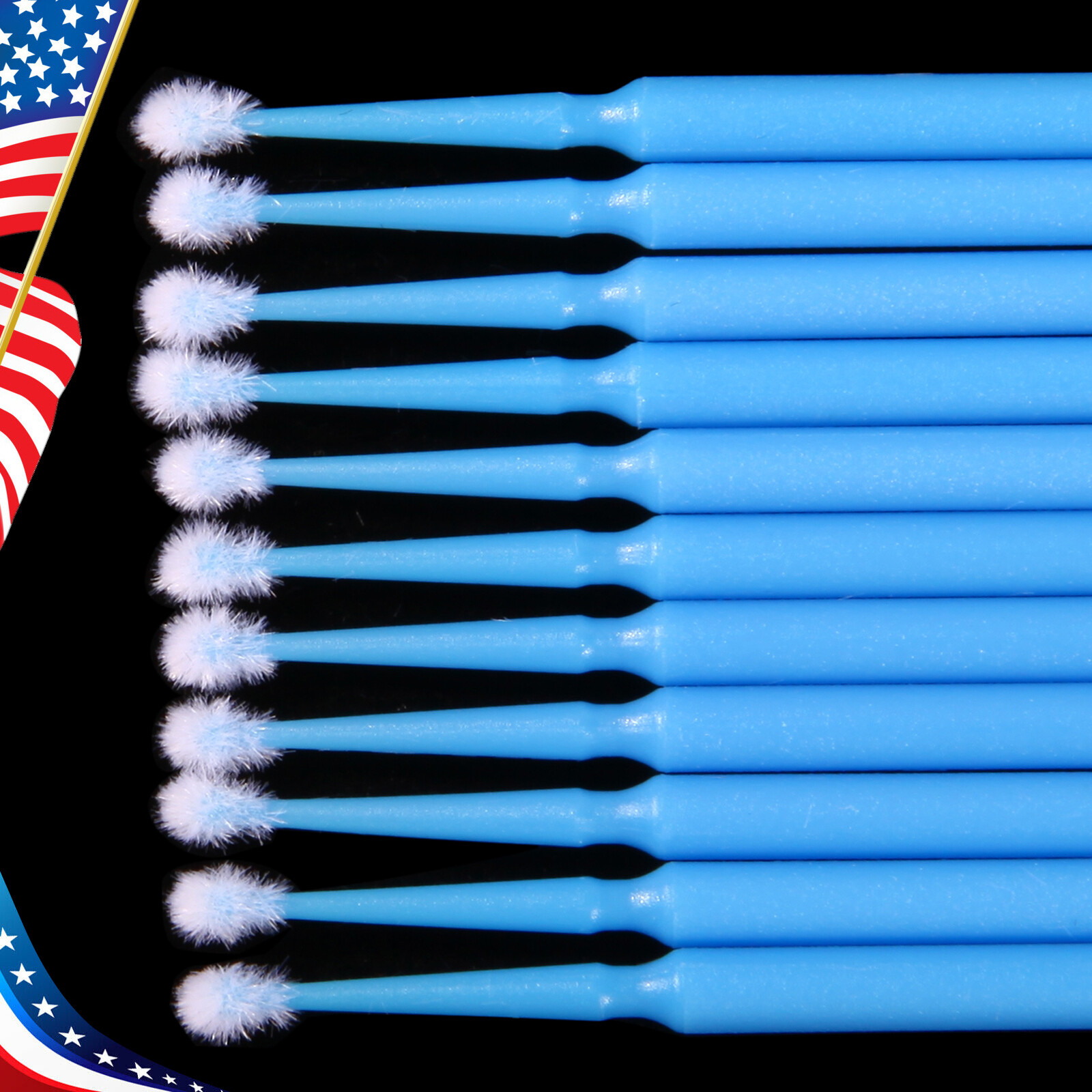 100 Pcs Dental Micro Brush Disposable Materials Tooth Applicators 2.5mm Large sl