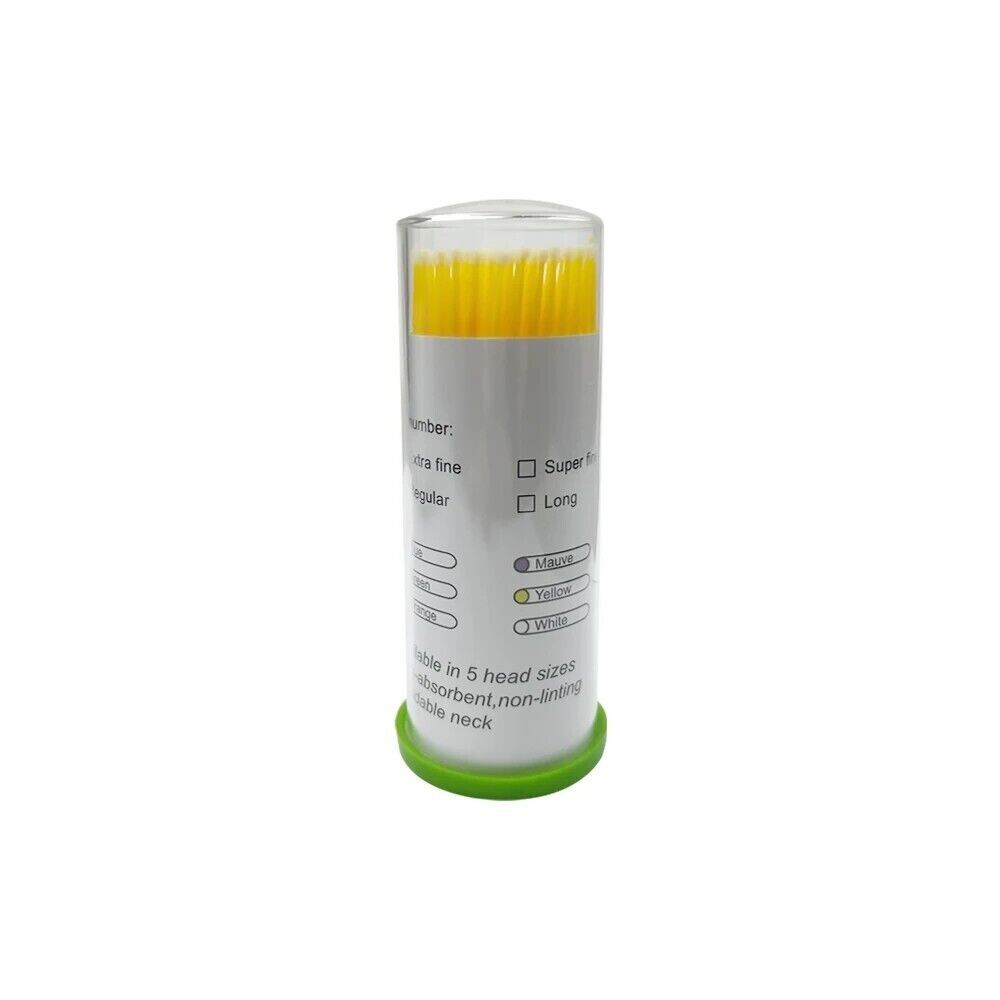 Dental Microbrush Disposable Bendable Micro Applicator Soft Tips Cleaning Brush