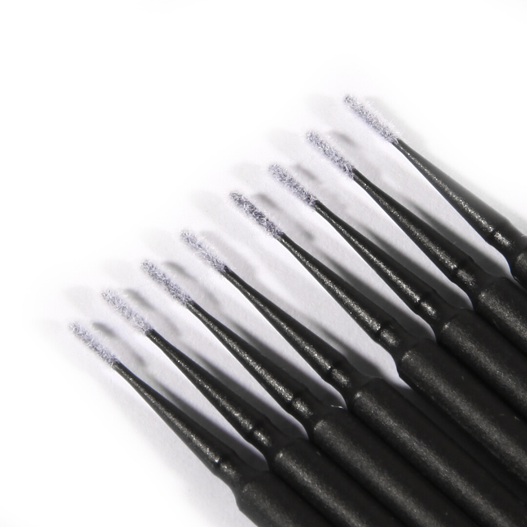 100 Micro Brushes Applicators Microbrush Dental Ultrafine Black 1.2 mm
